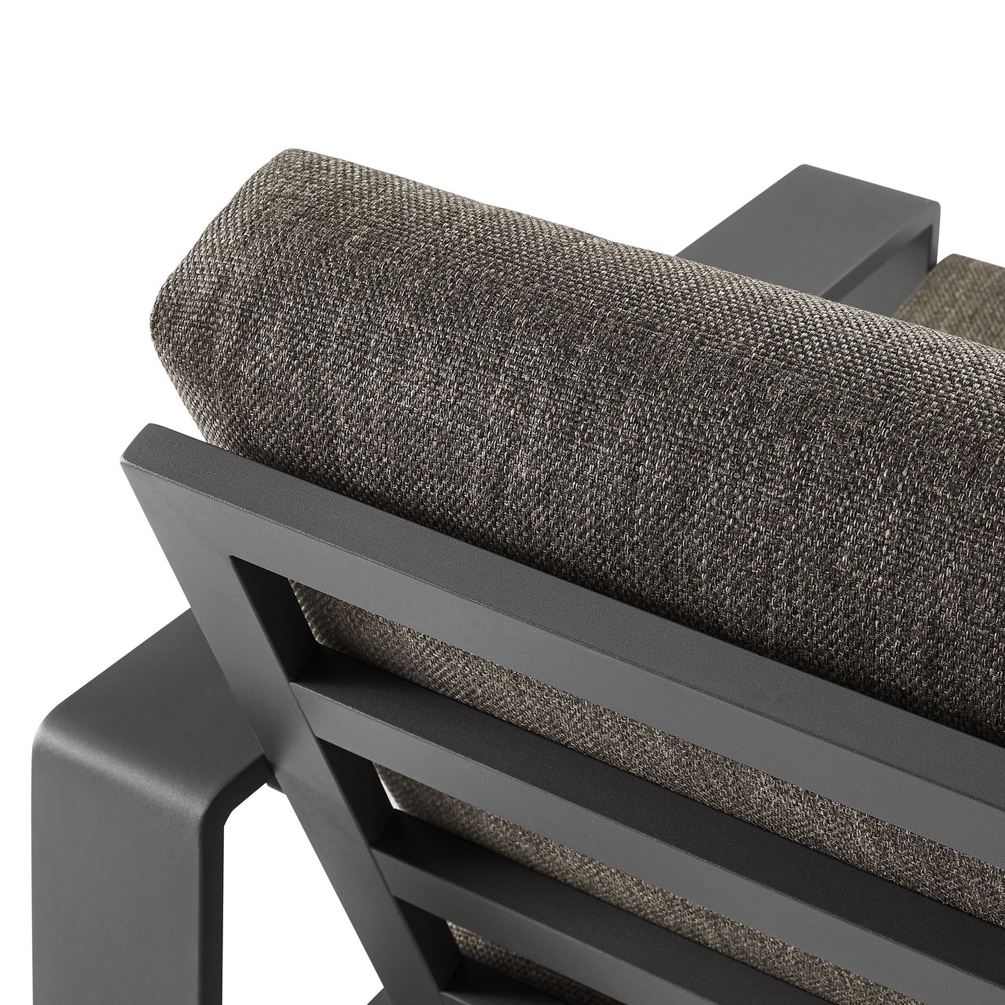 Modway - Lirienne Outdoor Patio Aluminum Armchair by Modway Outdoor Furniture Sofa Sectionals Gray - EEI-7300-SMO-GRY