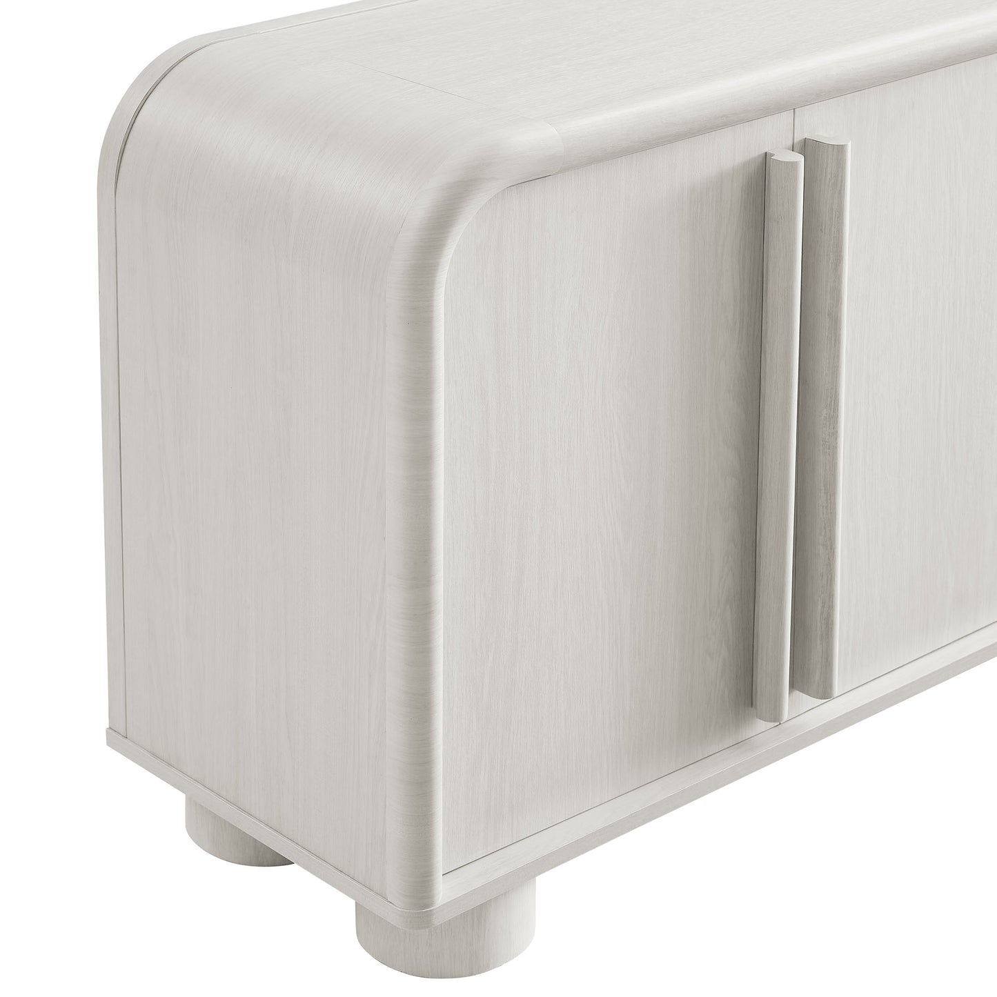 Modway - Bellamy Curved 4-Door Sideboard Cabinet by Modway Living Room Gray - EEI-7315-ASH