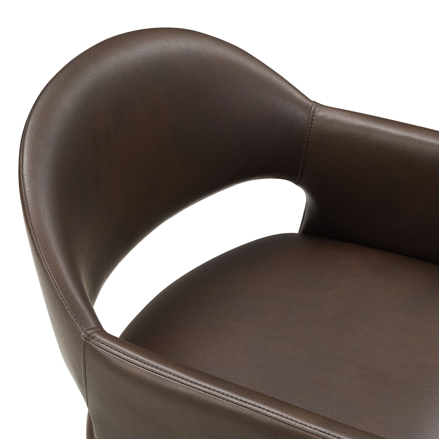 Modway - Talia Vegan Leather Dining Armchair by Modway Bar and Dining Dining Chairs Espresso - EEI-7442-ESP
