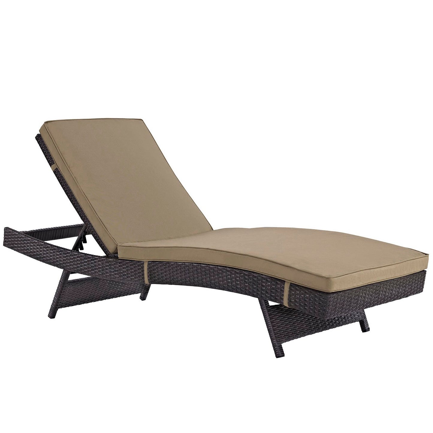 Modway Outlet Peer Outdoor Patio Chaise by Modway Outdoor Furniture Furniture Espresso Mocha - EEI-961-EXP-MOC