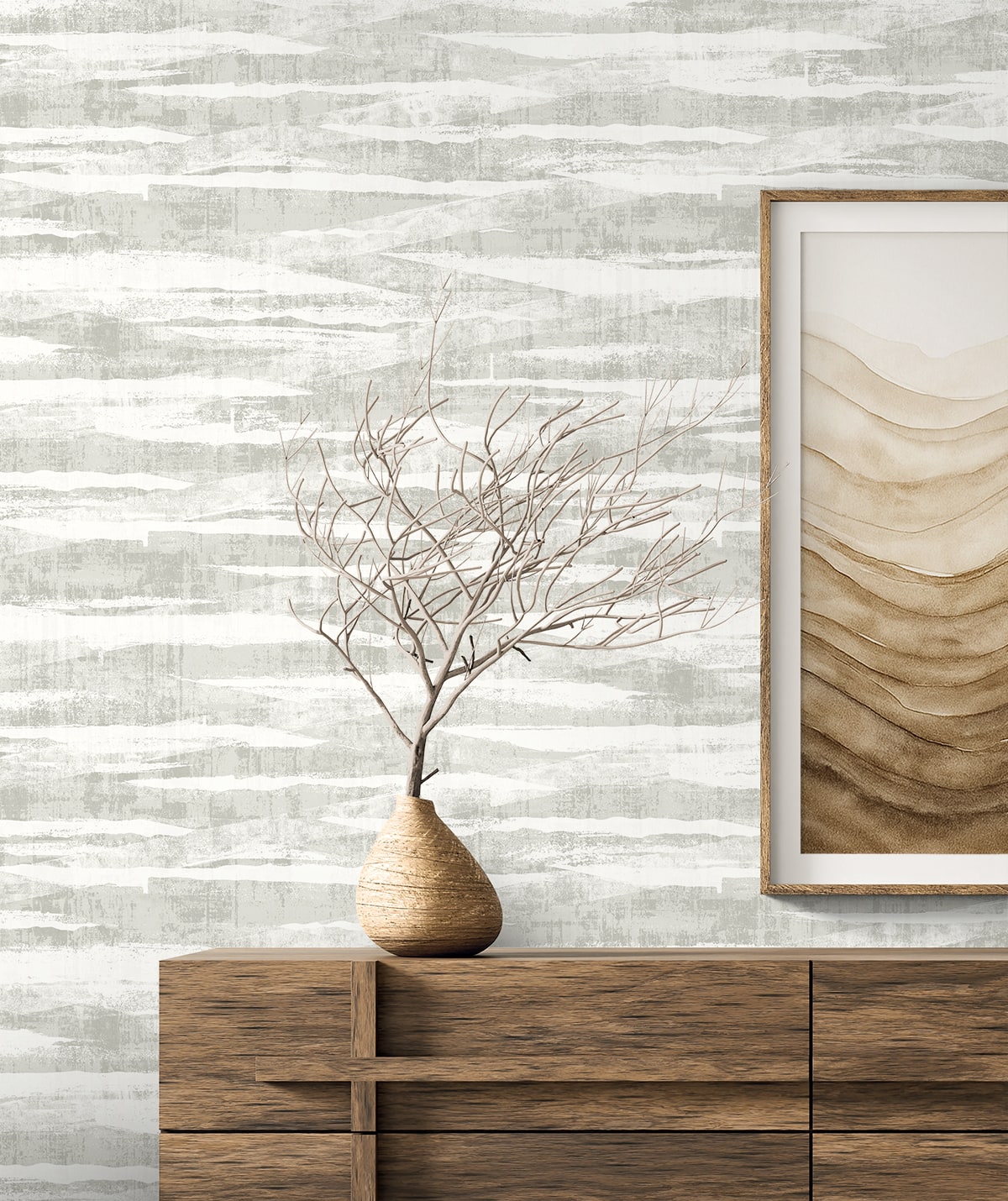 Seabrook Designs Nebulite Abstract Contemporary Cool Neutrals - EL20300
