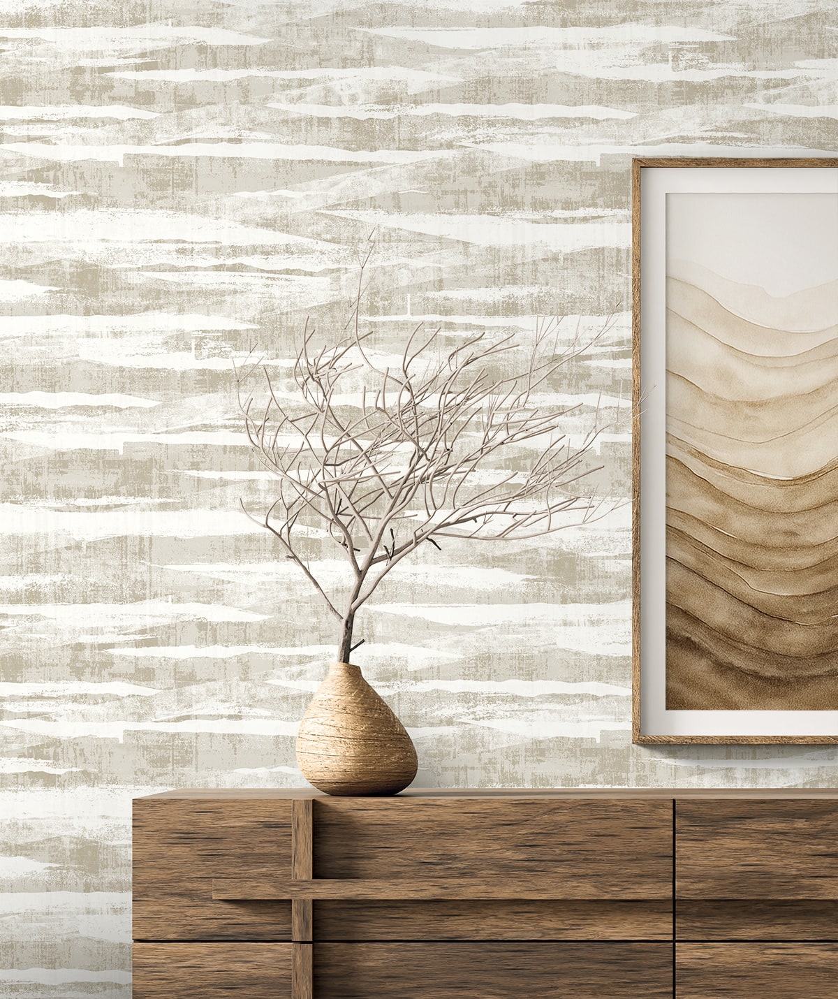 Seabrook Designs Nebulite Abstract Contemporary Cool Neutrals - EL20305