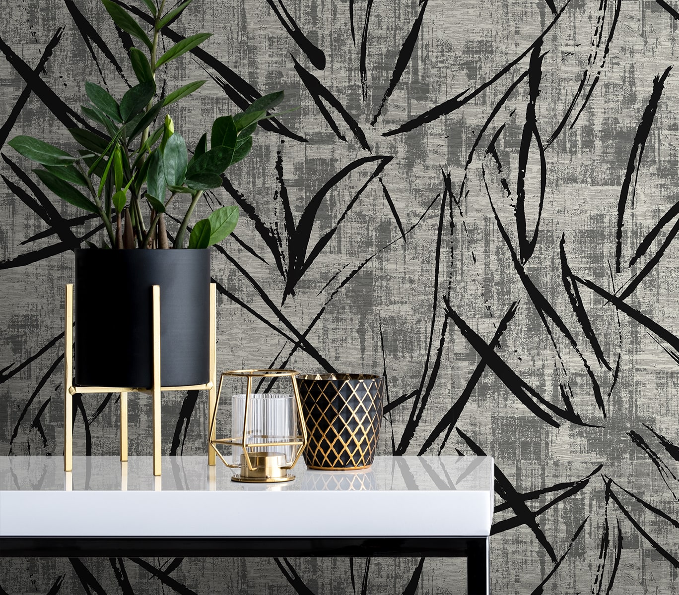 Seabrook Designs Luneth Abstract Contemporary Grays - EL20900