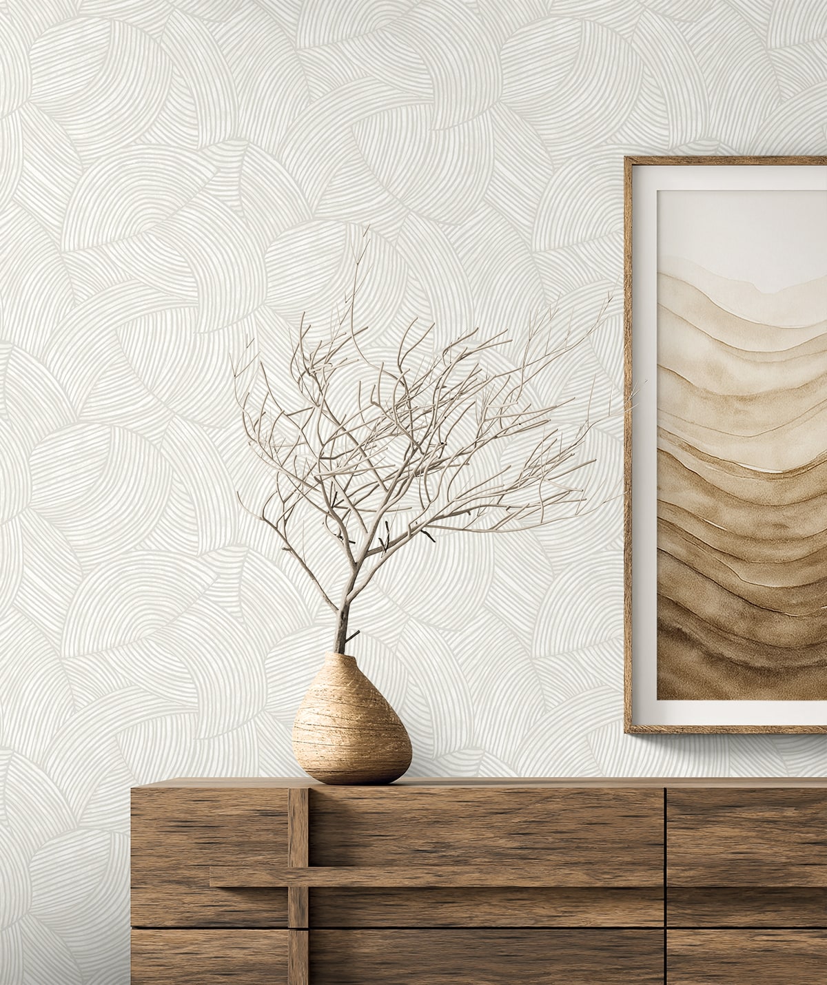 Seabrook Designs Stellara Geometric Contemporary Whites, Off Whites - EL21005