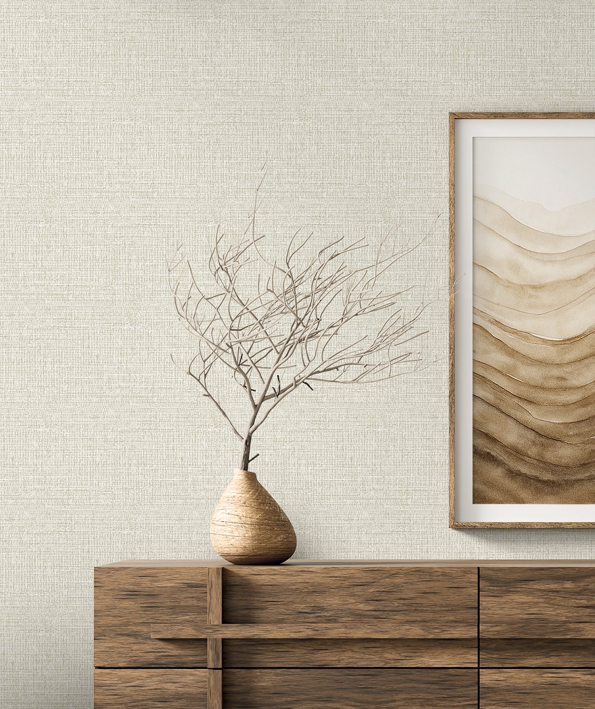 Seabrook Designs Aureline Faux Contemporary Cool Neutrals - EL21305