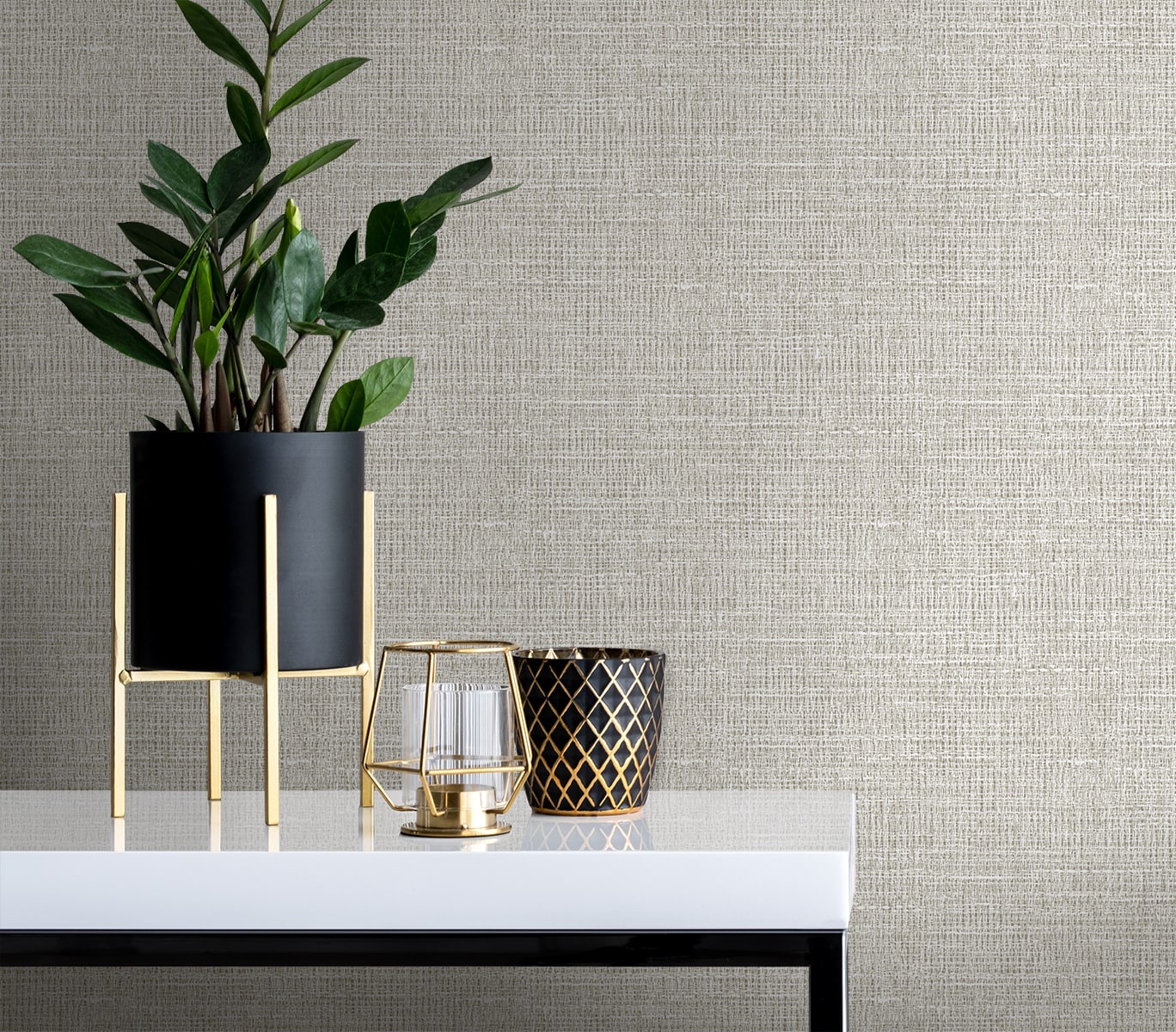 Seabrook Designs Aureline Faux Contemporary Cool Neutrals - EL21308