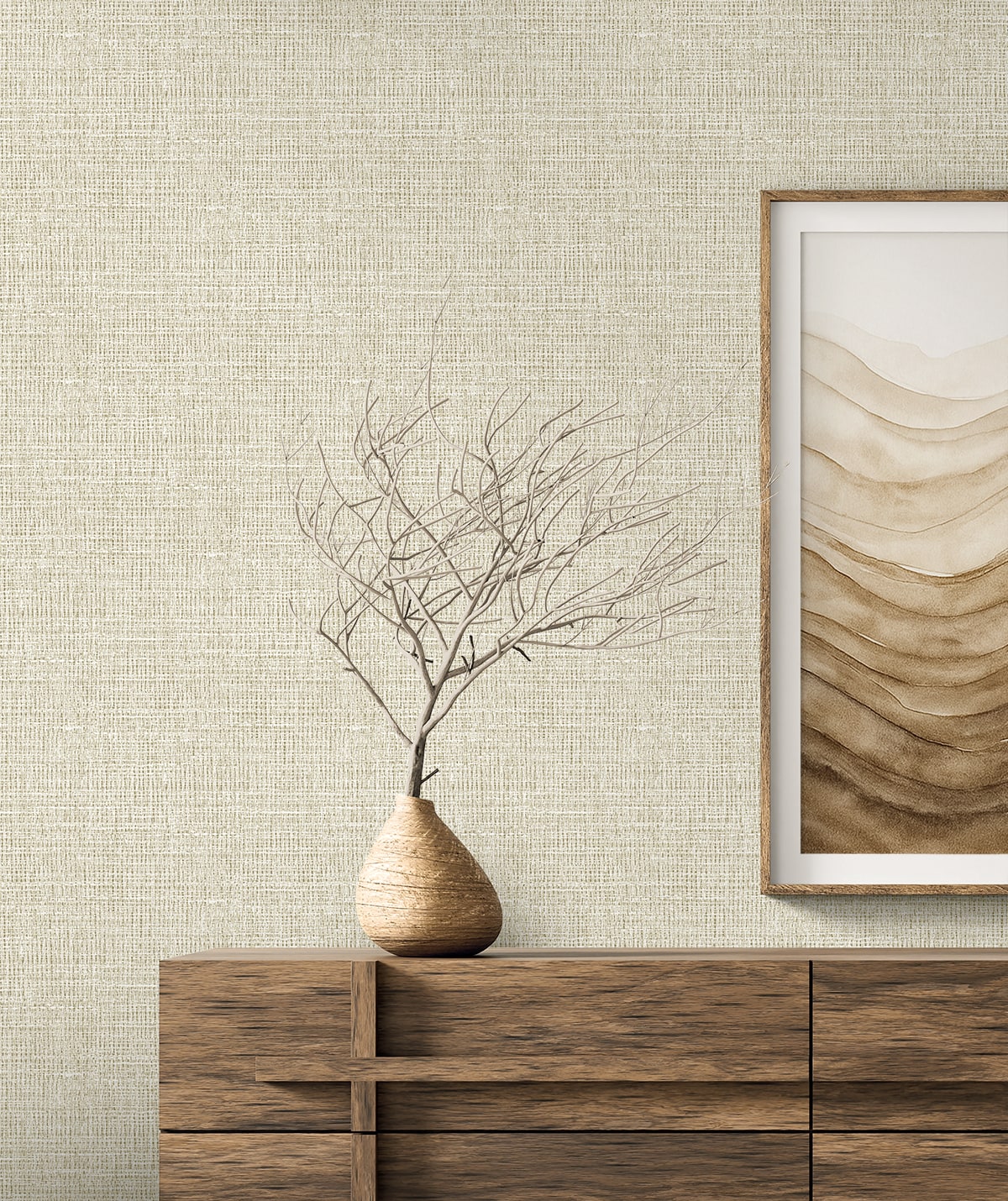 Seabrook Designs Aureline Faux Contemporary Warm Neutrals, Beiges - EL21317