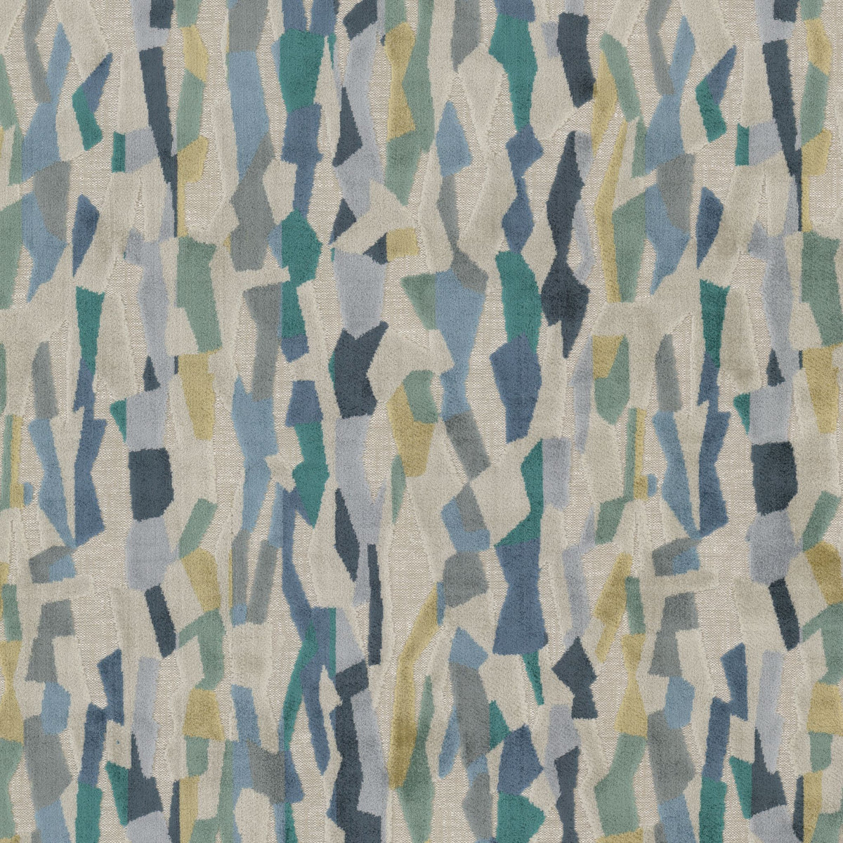 STOUT TEXTILES UPHOLSTERY,VELVET TRADITIONAL, ABSTRACT SHORELINE - ELBR-1