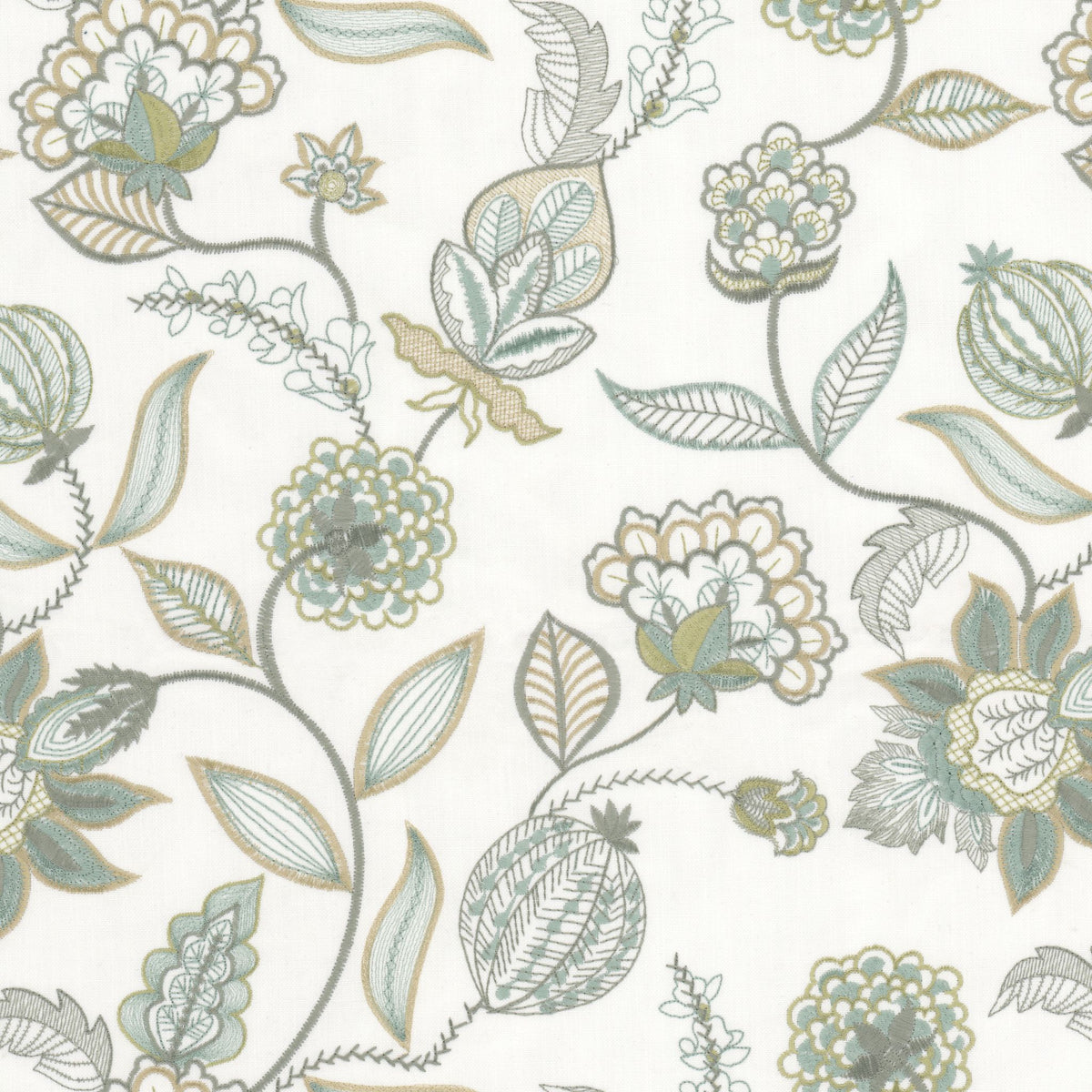 STOUT TEXTILES MULTIPURPOSE,EMBROIDERIES TRADITIONAL, FLORAL VAPOR - ELOW-1
