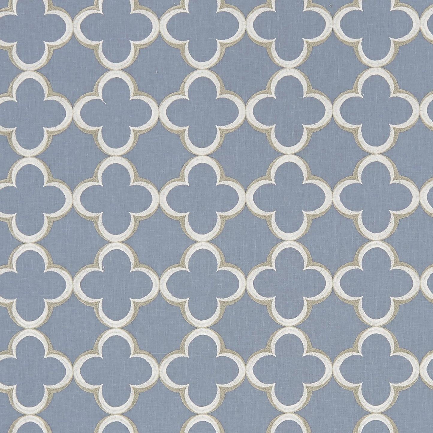 JF Fabrics EMBLEM 63 Fabric Traditional,Transitional,Contemporary,Floral,Geometric Blue Embroidery - 7626263 J8211