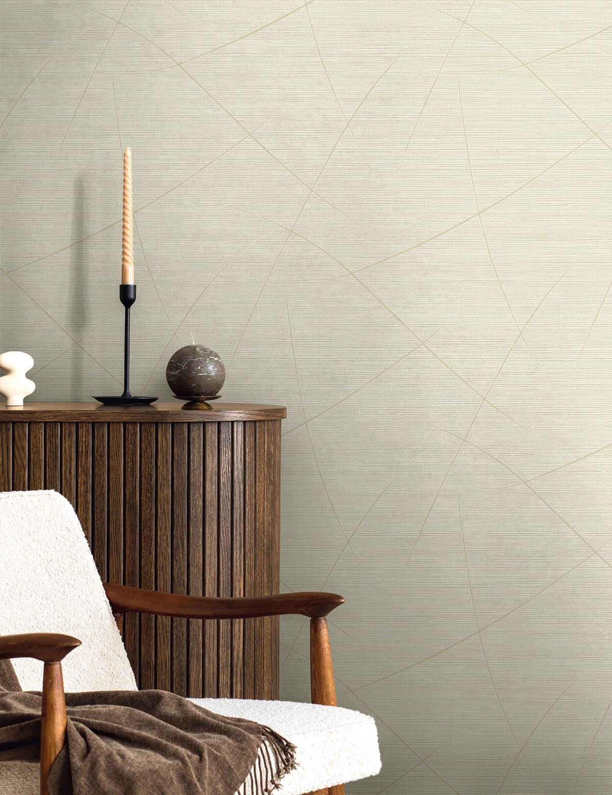 Seabrook Designs Bract Faux Grasscloth Contemporary Warm Neutrals , Beiges - EN40403