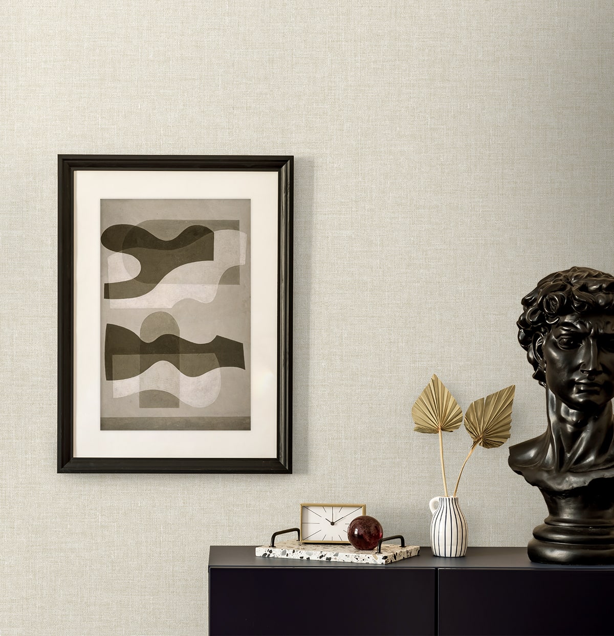 Seabrook Designs Loom Faux Linen Contemporary Warm Neutrals , Beiges - EN40905