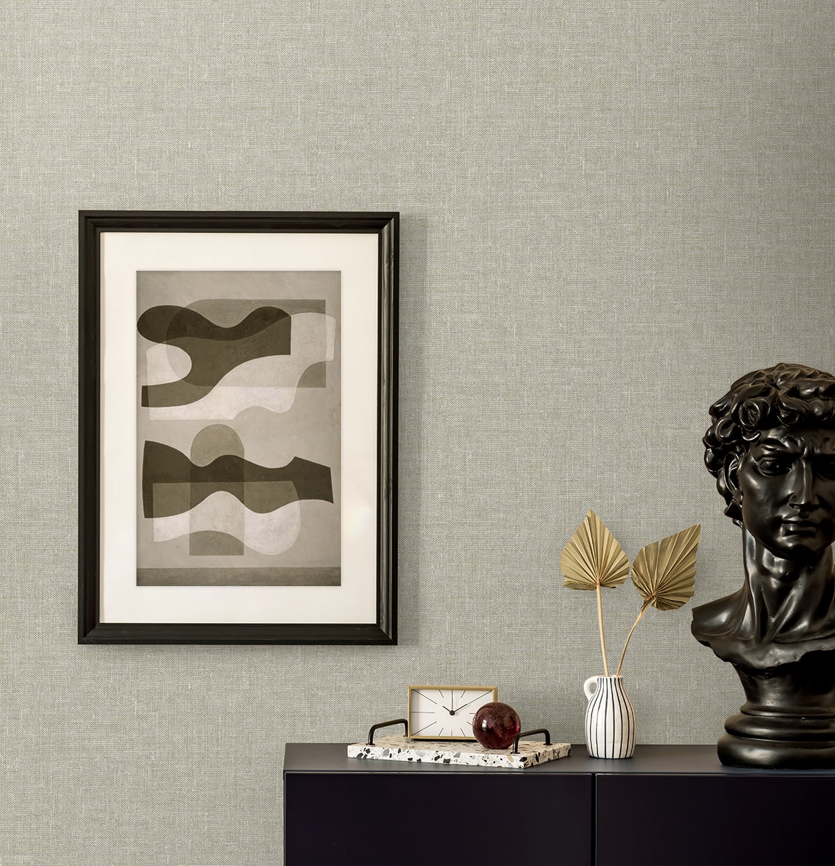 Seabrook Designs Loom Faux Linen Contemporary Browns , Taupes - EN40922