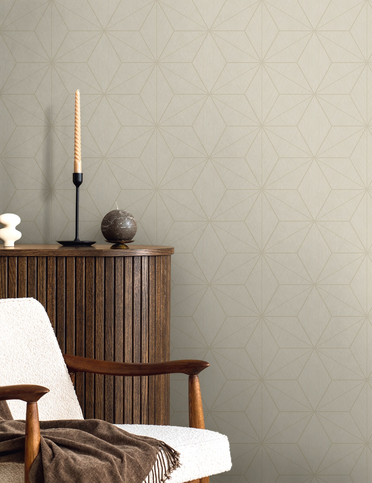 Seabrook Designs Tessela Geometric Contemporary Warm Neutrals , Beiges - EN41207
