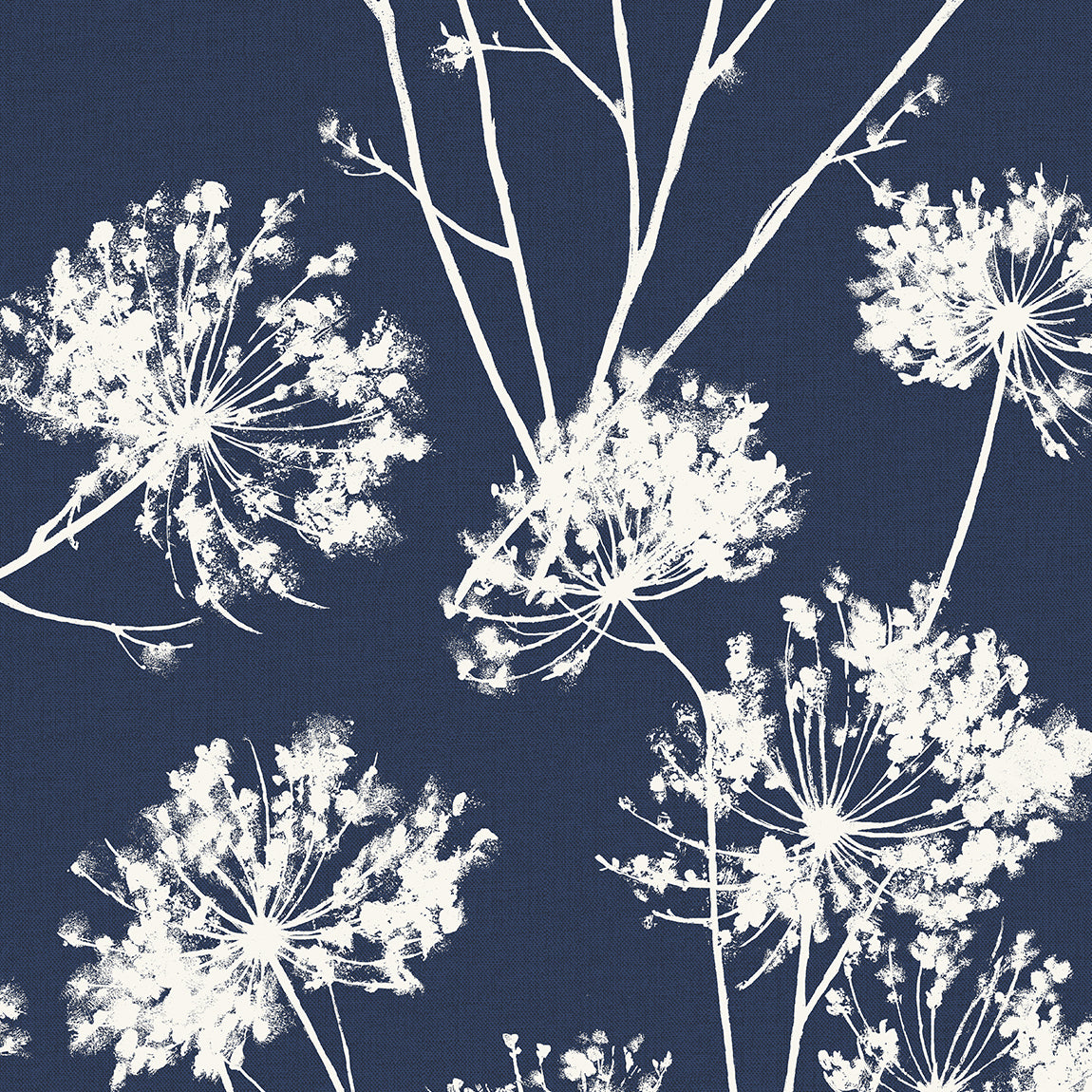 Etten Studios Etten Studios Online Dandelion Fields Floral Contemporary Blue Matte - ET10412