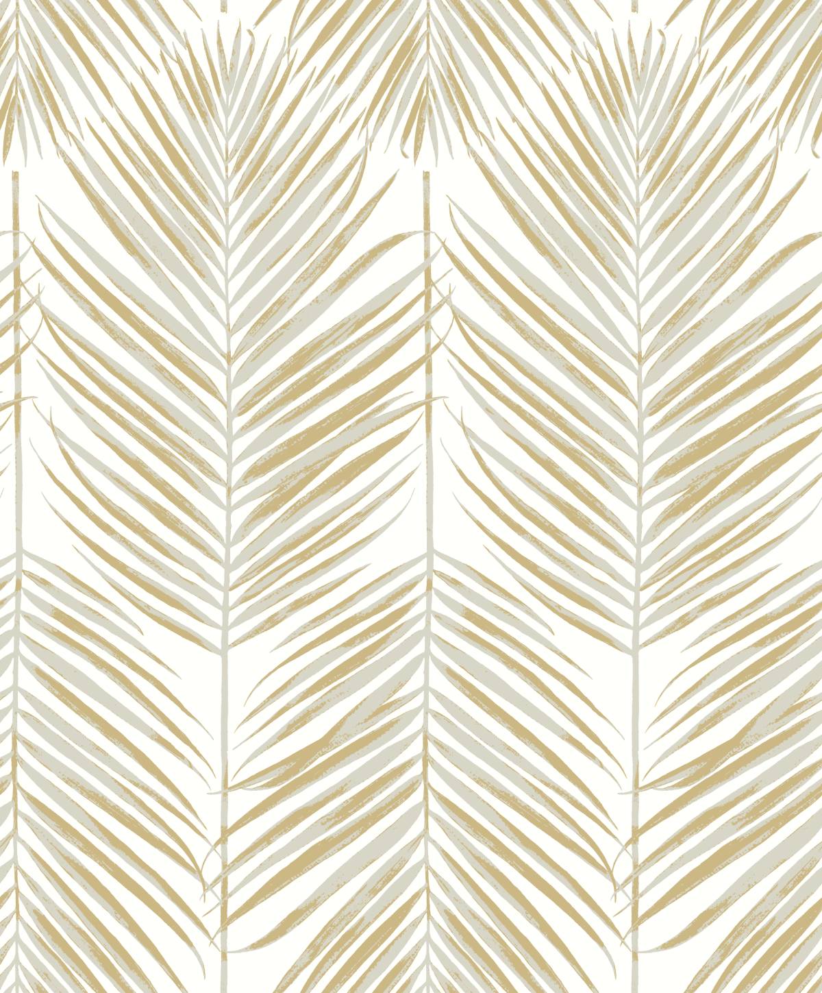 Etten Studios Etten Studios Online Marina Palm Botanical Coastal Gold Metallic - ET10710
