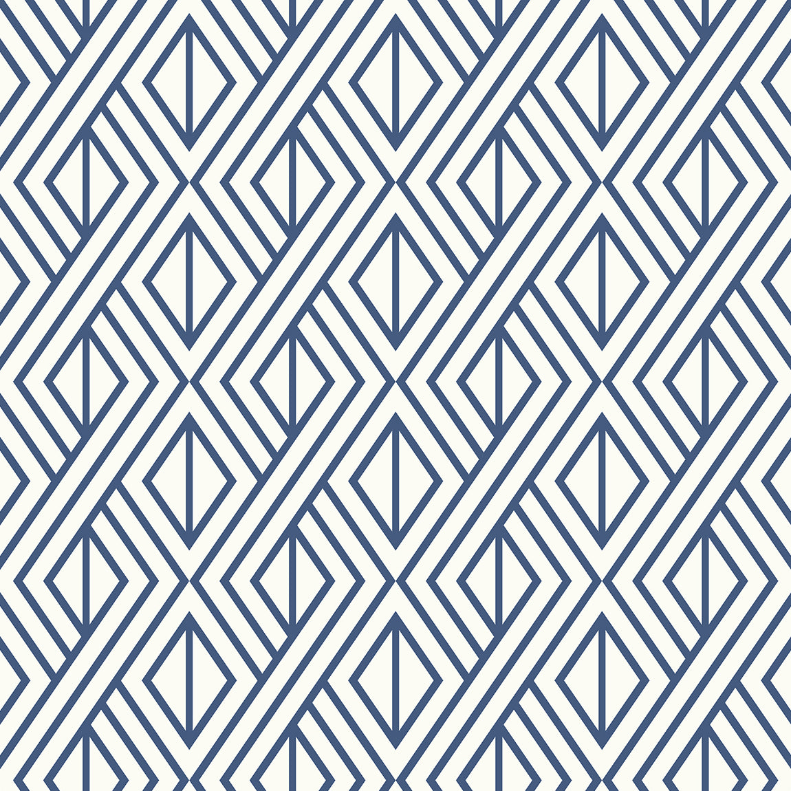 Etten Studios Etten Studios Online Diamond Weave Geometric Contemporary Blue Matte - ET11002