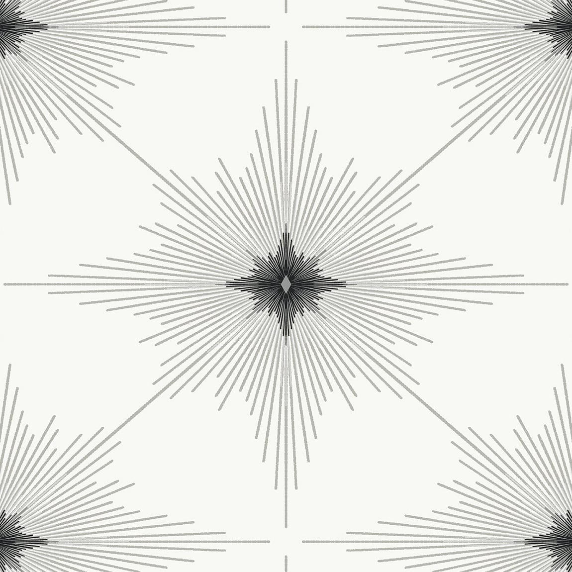 Etten Studios Etten Studios Online North Star Geometric Contemporary White Metallic - ET11400