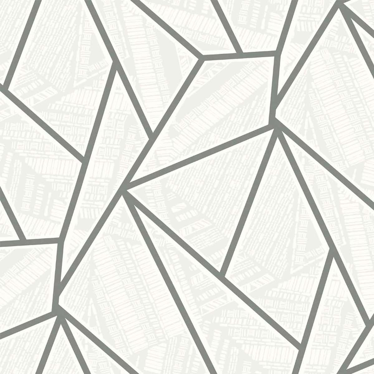 Etten Studios Etten Studios Online Metro Vector Geometric Contemporary Silver Metallic - ET11708