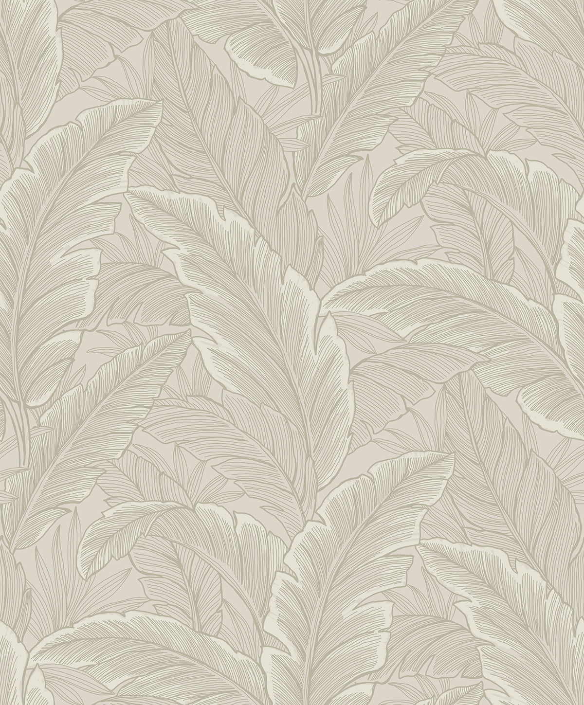 Etten Studios Etten Studios Online Gulf Tropical Leaves Palm Leaves Tropical Beige Matte - ET13005