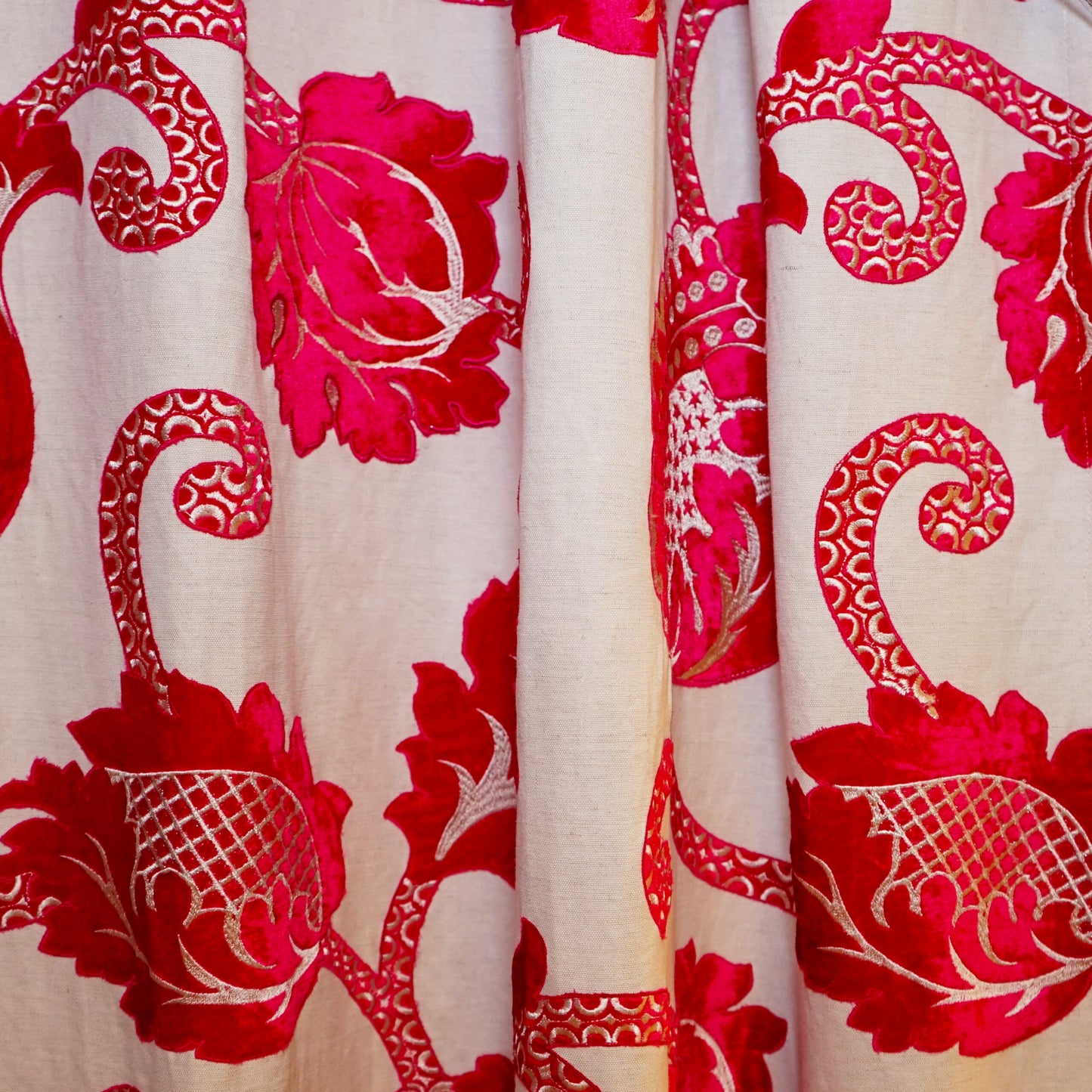 JF Fabrics JF Studio EVOCATIVE 45 Fabric Traditional,Transitional,Contemporary,Floral Pink Embroidery,Texture,Velvet,Linen Texture - 5853545 SJ101
