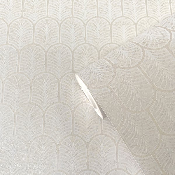 Galerie Wallcoverings Lustre Geo Arch Galerie Wallcoverings Cream - F-VL6001