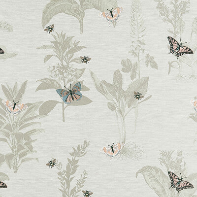 CLARKE AND CLARKE FLORA & FAUNA IVORY,BLUE,PINK - F1432/03.CAC.0 OUTLET