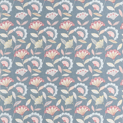 CLARKE AND CLARKE PRINT BLUE,GOLD,PINK - F1462/03.CAC.0 OUTLET