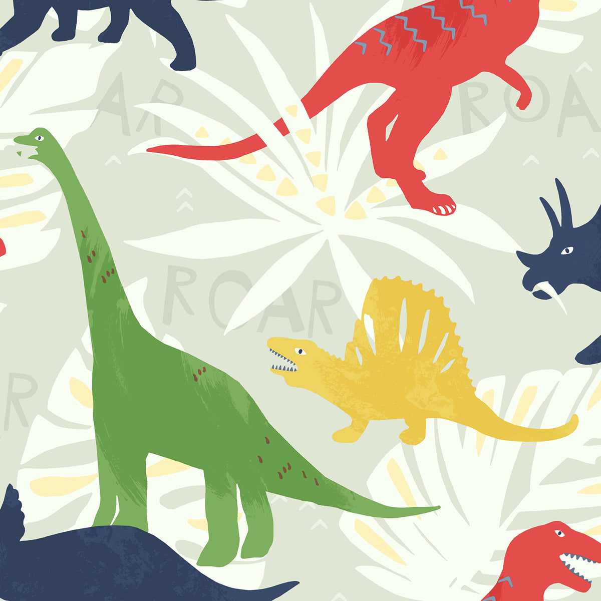 Seabrook Designs Pack Party Animal Print Kids/Nursery Multicolored - FA40001