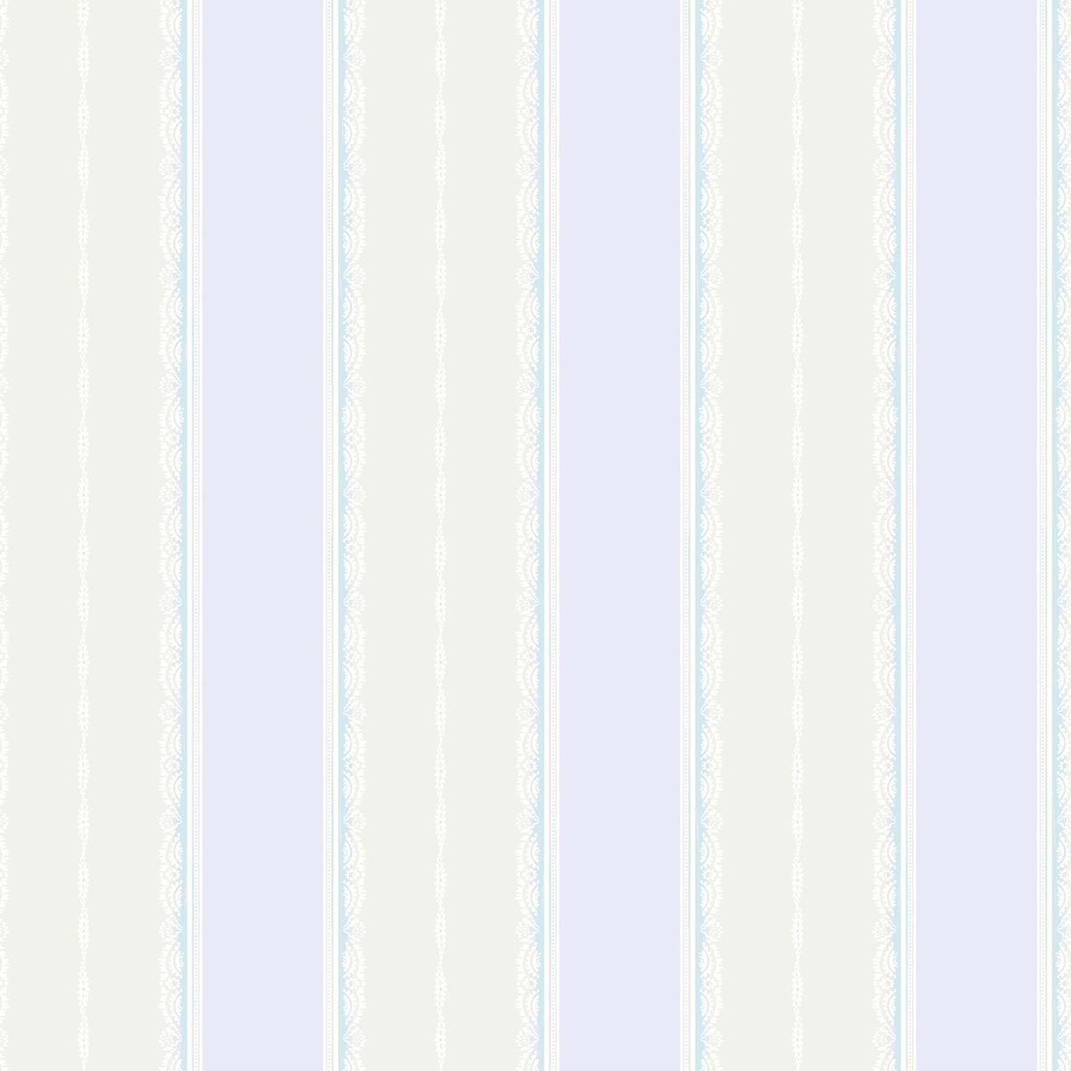Seabrook Designs Glitter Frills Stripe Stripe Kids/Nursery Lilac , Gray - FA41009