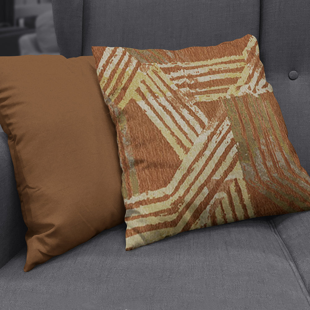 NICHOLASJOHN INC NJ-DANGO Apricot Geometric Fabric - NJ25-1239