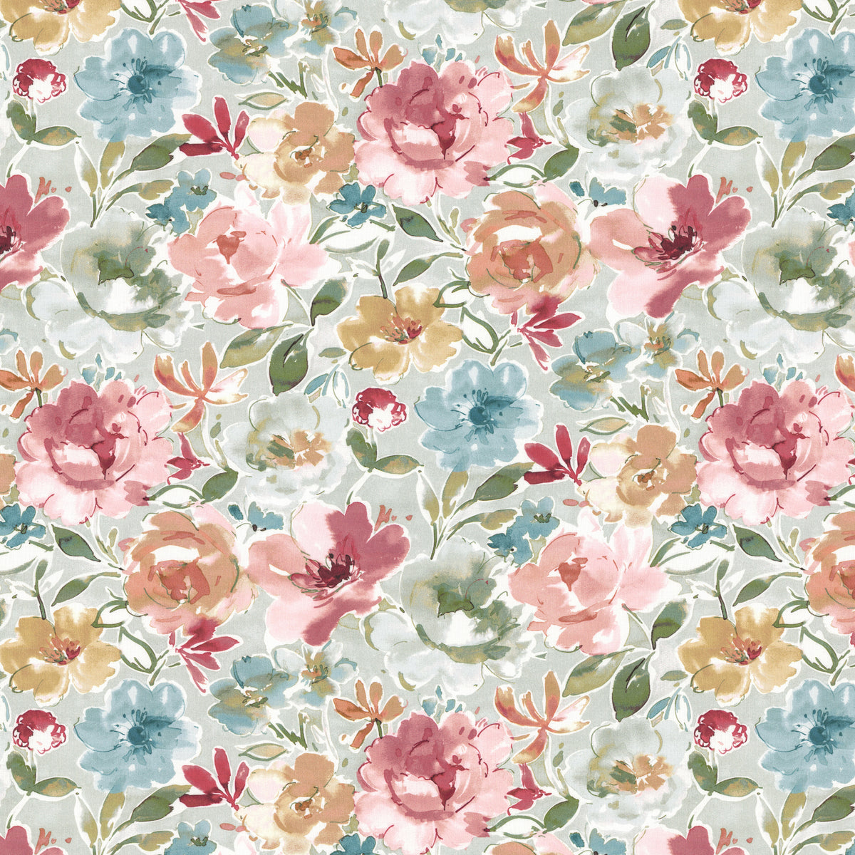 STOUT TEXTILES MULTIPURPOSE,PRINT TRANSITIONAL,, FLORAL SPRINGTIME - FANT-3