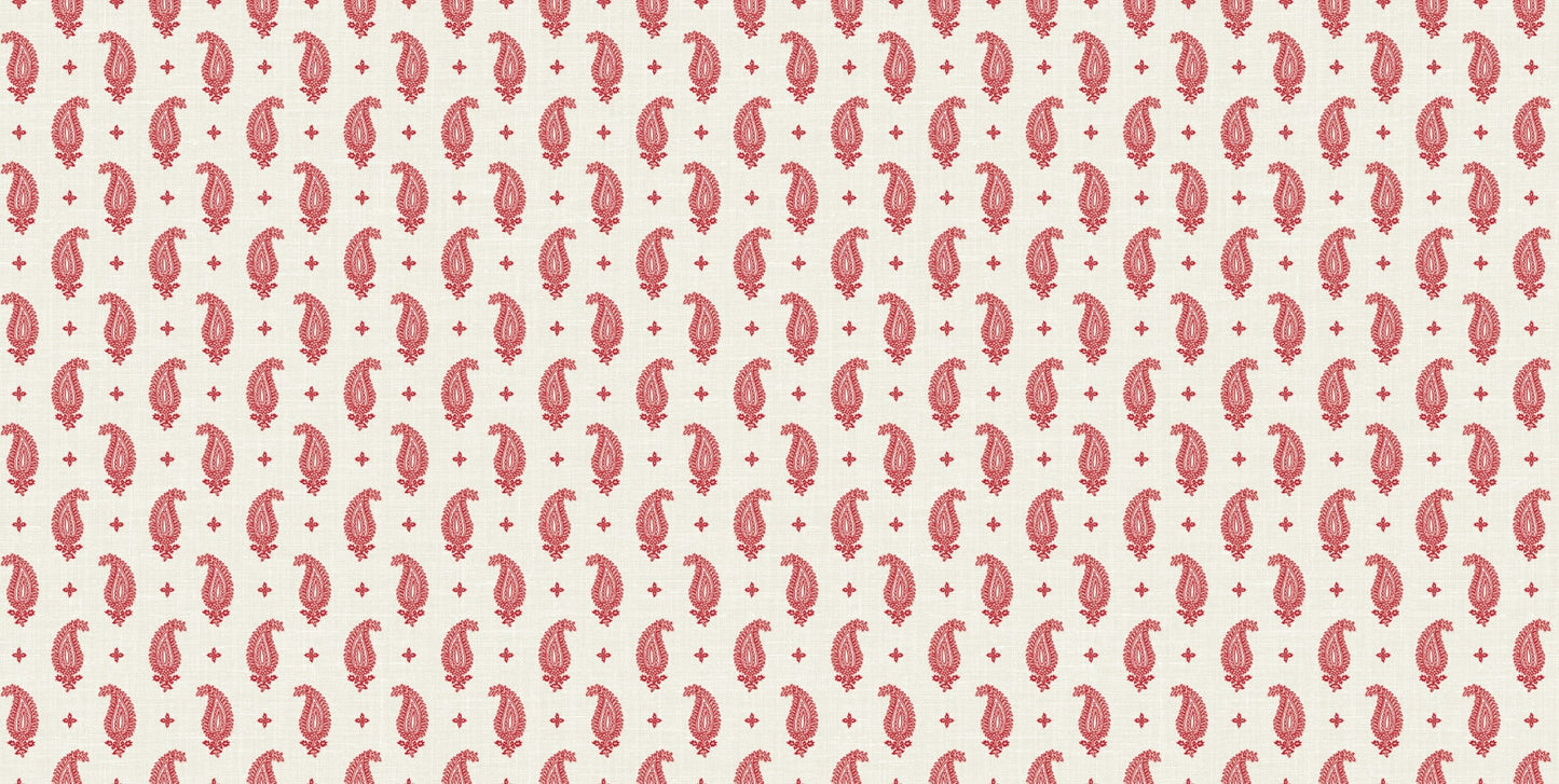 Seabrook Designs French Country Maia Linen Fabric Botanical Country Pink Matte Fabric - FC62711F