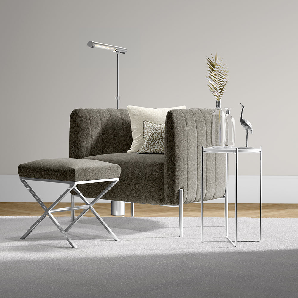 NICHOLASJOHN INC NJ-MERRIMENT Mushroom Solid Fabric - NJ25-1257