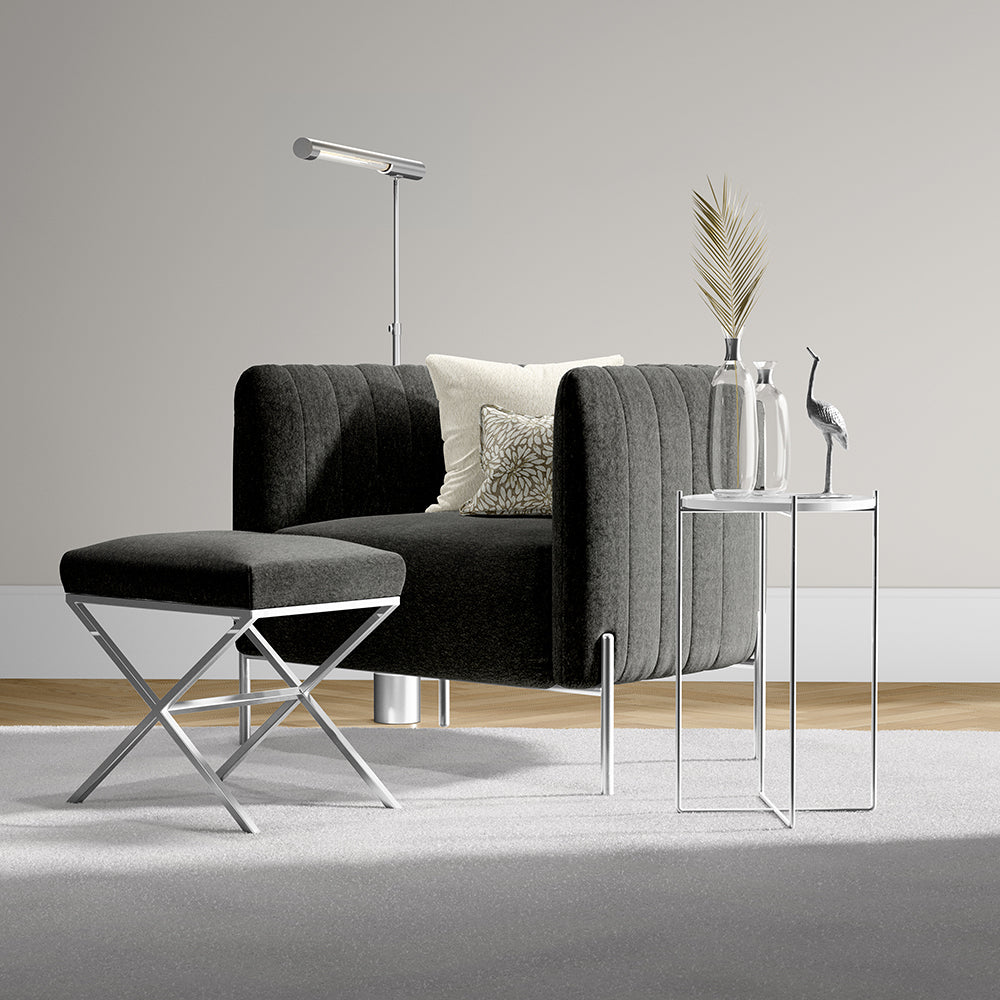 NICHOLASJOHN INC NJ-MERRIMENT Coal Solid Fabric - NJ25-1260