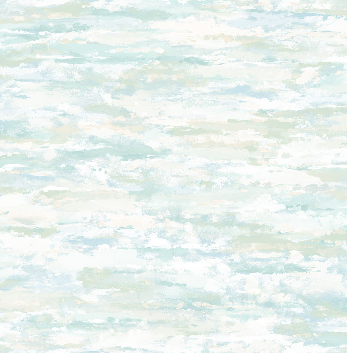 Seabrook Designs Brushstrokes Abstract Contemporary Metallic Champagne, White, , Powder Blue - FI70602