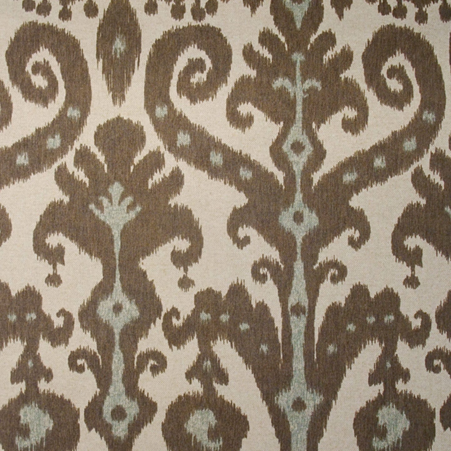 JF Fabrics FILLMORE 38 Fabric Traditional,Transitional,Contemporary,Ikat Blue,Brown,Creme,Beige Duck,Print - 5074138 J6001