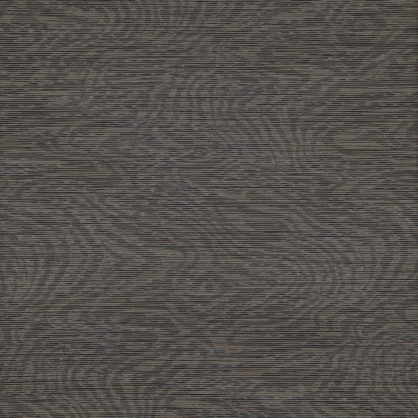 Dark gray jacquard fabric texture with swirling circular patterns and fine horizontal lines.