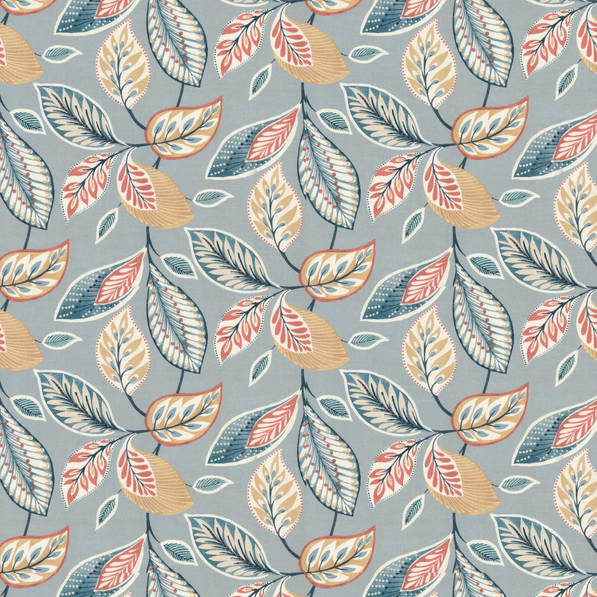 STOUT TEXTILES MULTIPURPOSE,PRINT TRANSITIONAL,, FLORAL HAZE,POWDER,STARLIGHT - FLEM-1