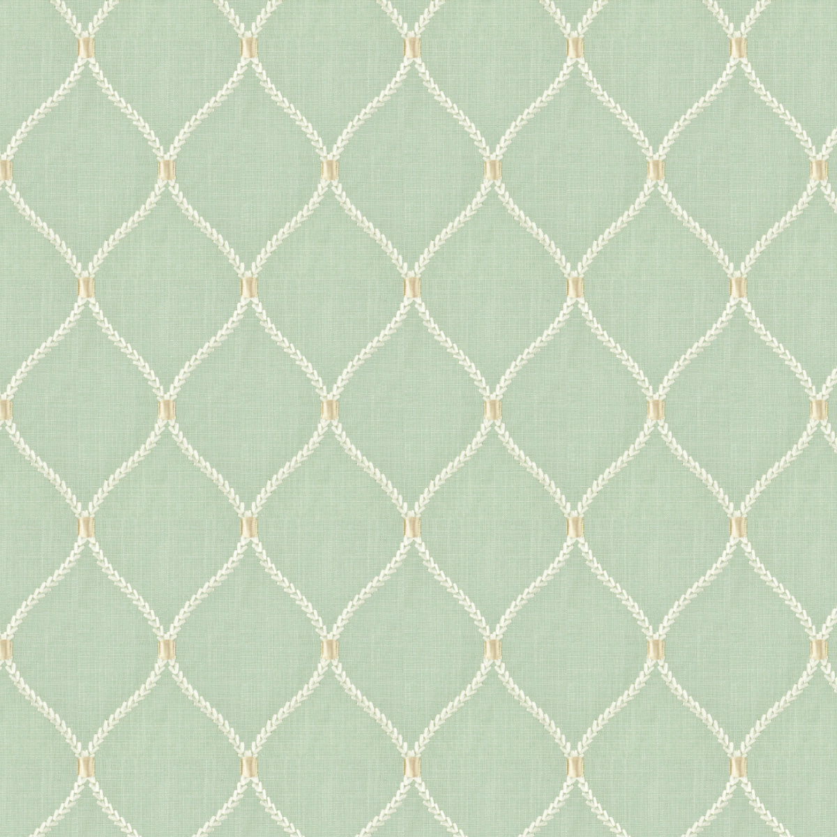 STOUT TEXTILES MULTIPURPOSE,EMBROIDERIES TRADITIONAL, MEDALLION SEAFOAM,SEAMIST - FLIC-5
