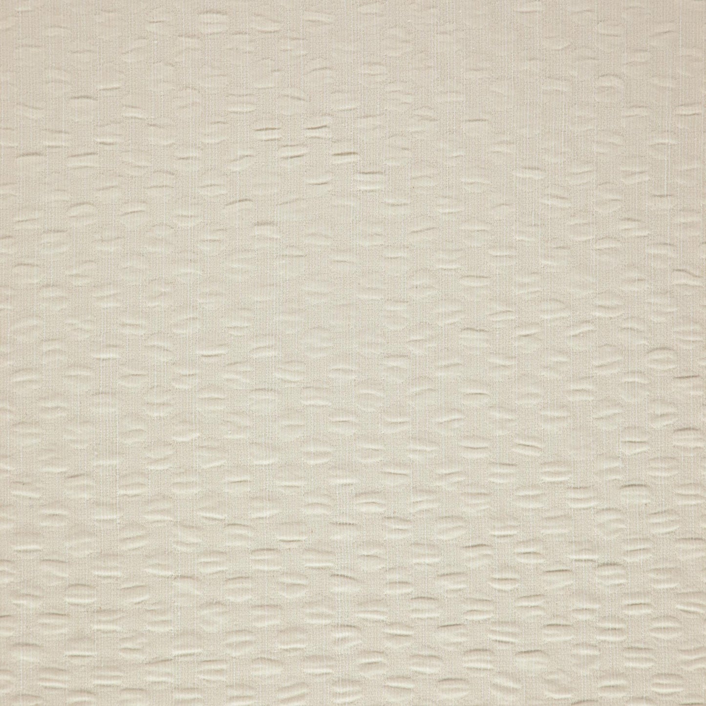 Beige textured fabric with a subtle vertical birch-bark pattern in frosted cream.