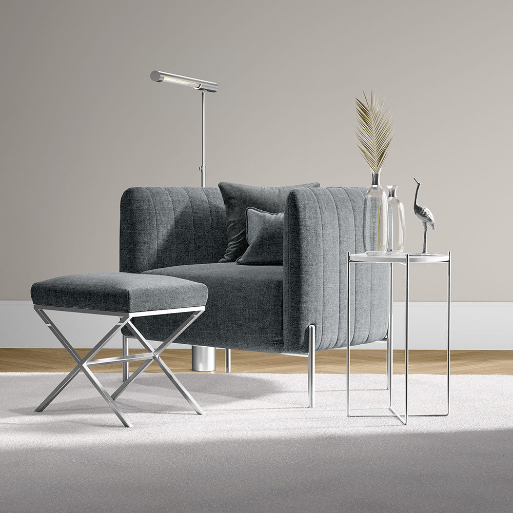 NICHOLASJOHN INC NJ-MELD Silver Solid Fabric - NJ25-1347