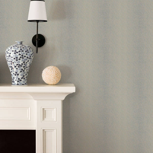 Galerie Wallcoverings Nordic Elements Weave Texture Galerie Wallcoverings Blue - G34122