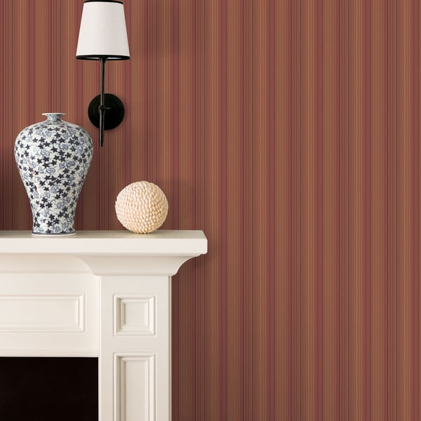 Galerie Wallcoverings Nordic Elements Stripe Galerie Wallcoverings Orange - G34151
