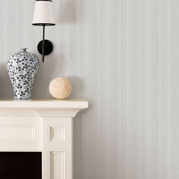 Light silver-gray striped wallpaper.