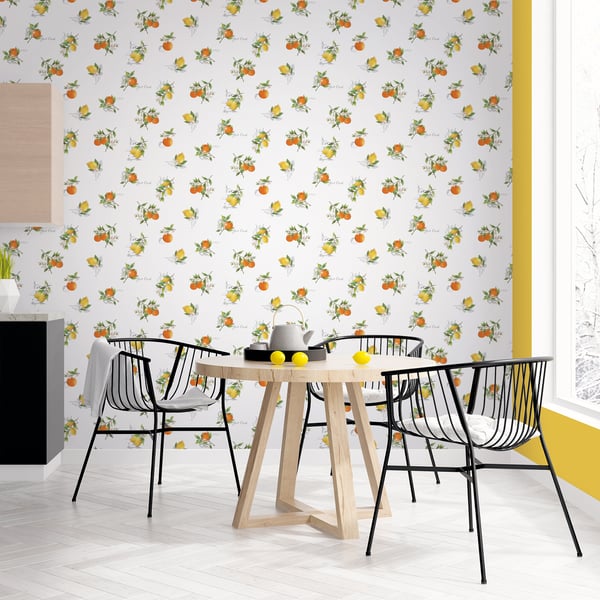 Galerie Wallcoverings Just Kitchens Citrus Toss Galerie Wallcoverings Orange - G45412