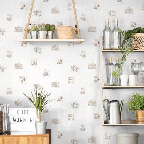 Galerie Wallcoverings Just Kitchens Coffee Galerie Wallcoverings Beige - G45414