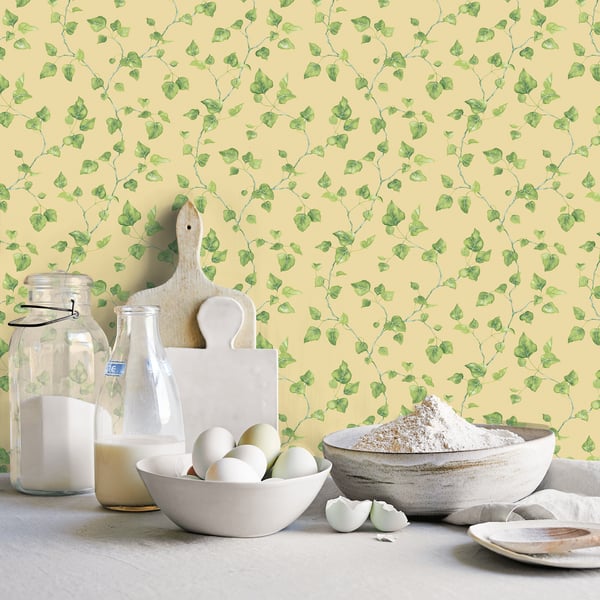 Galerie Wallcoverings Just Kitchens Just Ivy Galerie Wallcoverings Yellow - G45430