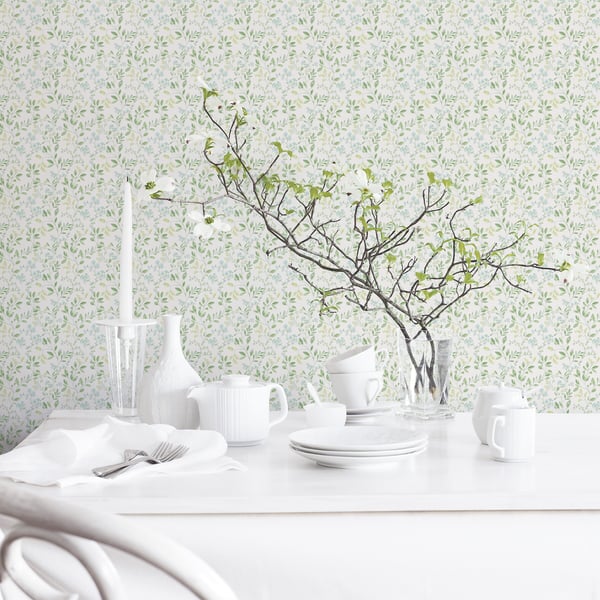 Galerie Wallcoverings Just Kitchens Spring leaf trail Galerie Wallcoverings Green - G45457