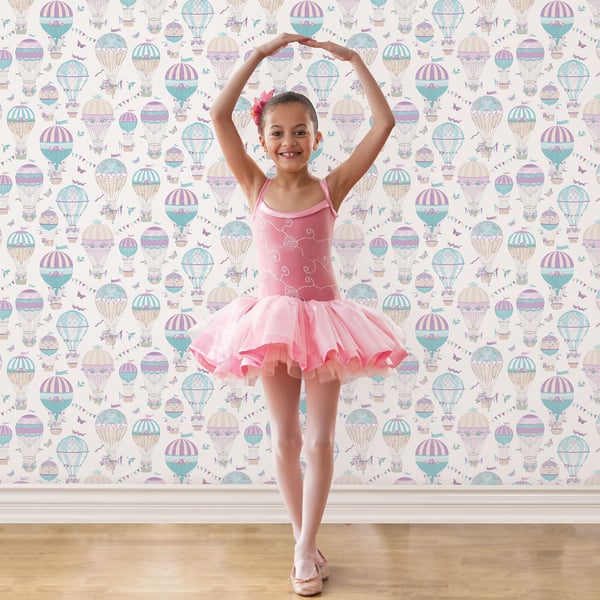 Galerie Wallcoverings Just 4 Kids 2 Hot Air Balloons Galerie Wallcoverings Multi-coloured, Multi - G56543